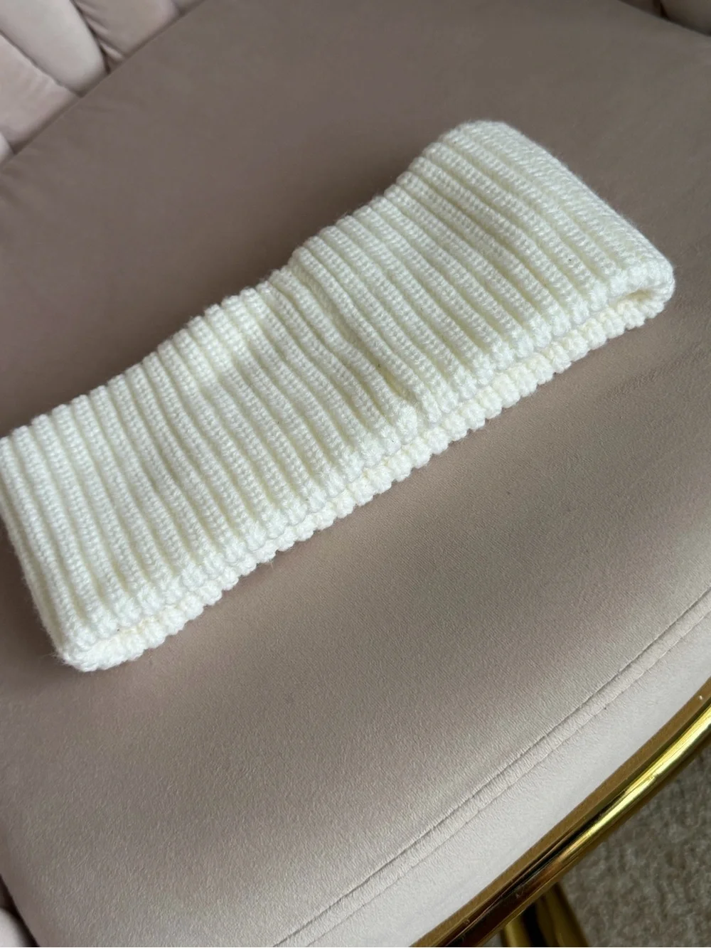❄️COACH❄️ Logo Headband in Cream